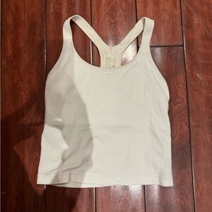 Lululemon light pink ribbed tank top